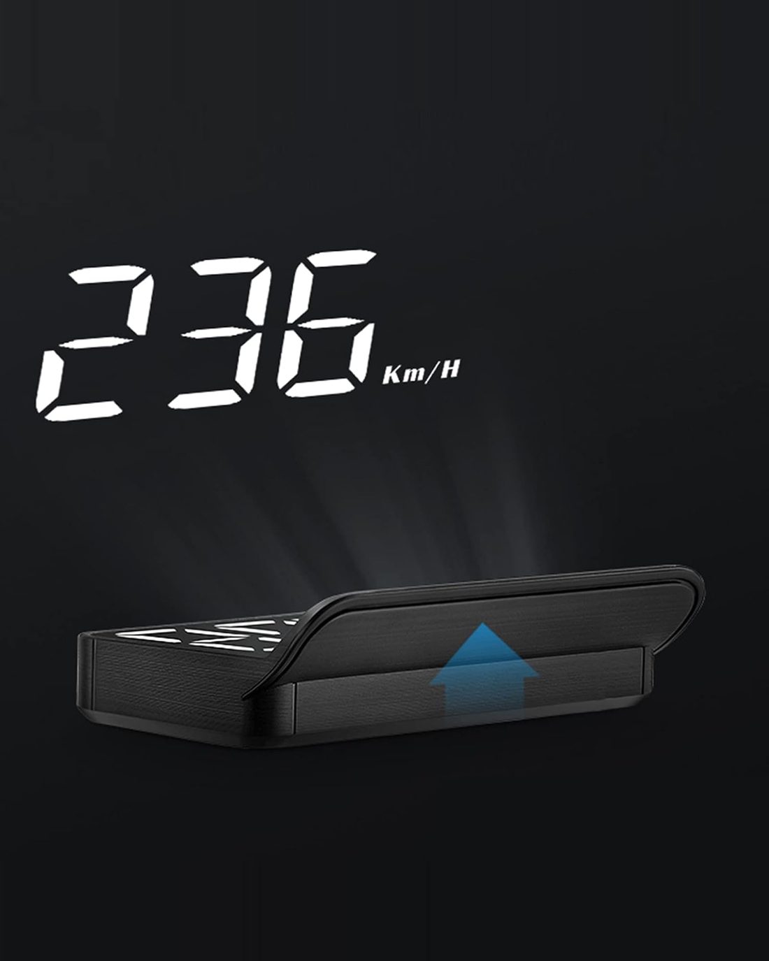 Marelle M1 projecting a speed readout